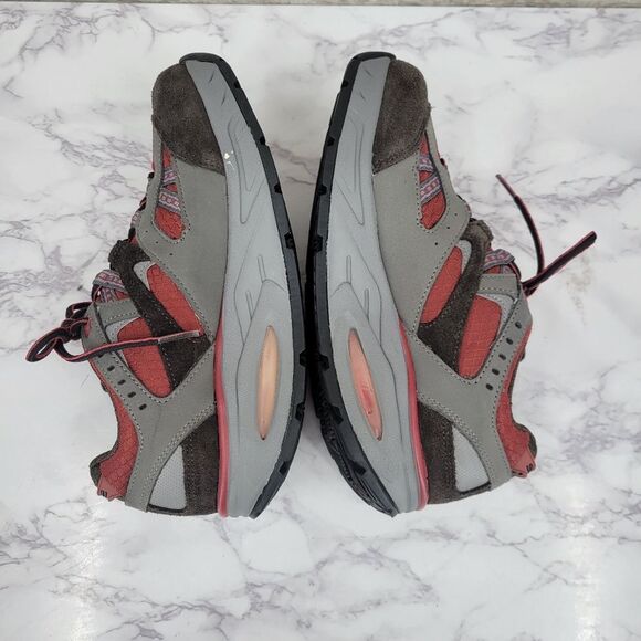 Ryn Trail Red Gray Athletic Shoe US Size 6  Korean 235  Hiking Running - Picture 7 of 14